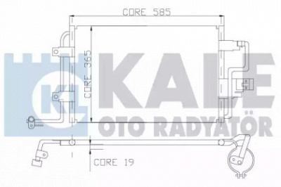 KALE OTO RADYATOR 390600 -  Конденсатор, кондиционер